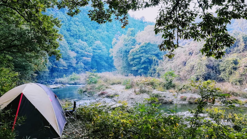 嵐山渓谷月川荘キャンプ場